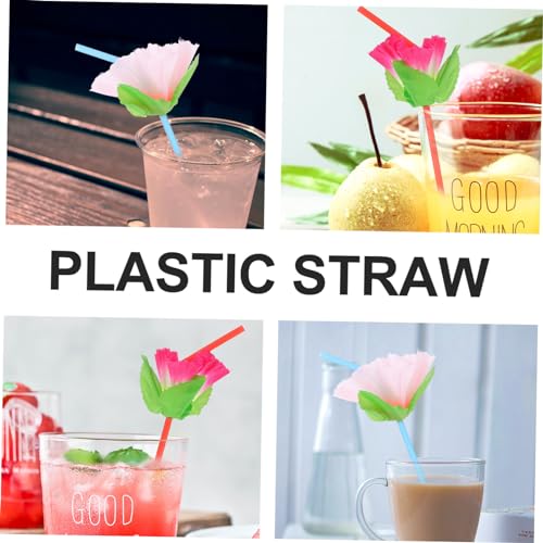 100 pitillos desechables coloridos para fiesta miniatura 4
