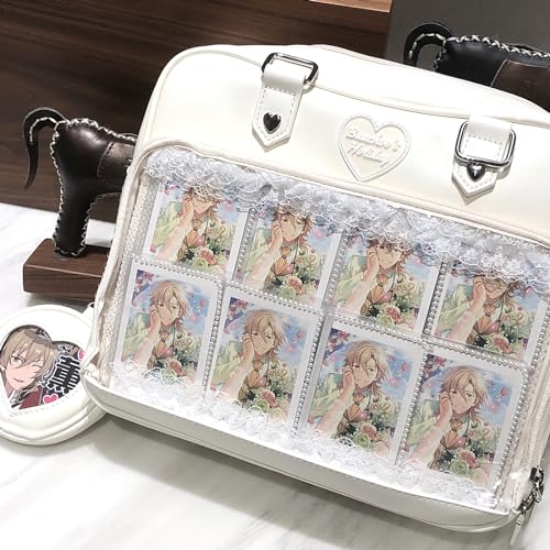 Ita Bag Crossbody Handbags Kawaii Shoulder Purse Square Backpack with Insert Anime Pins Display