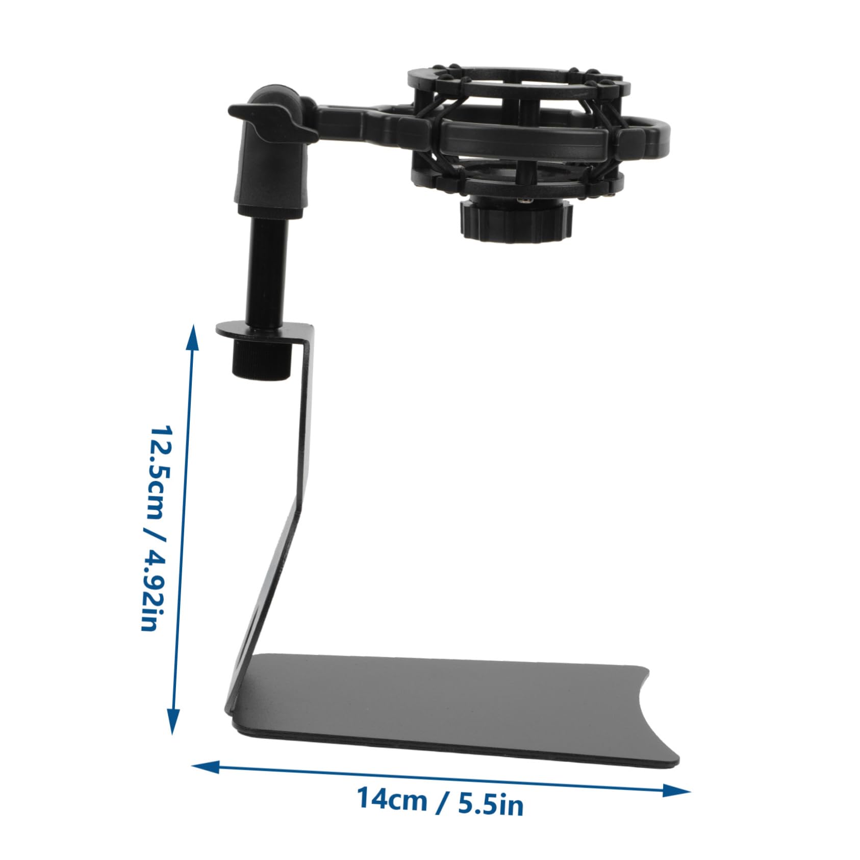 HEMOTON Abs Microphone Stand Clamps Live Broadcast Microphone Stand Clamp Desktop Holder for Mobile Phone Studio Use