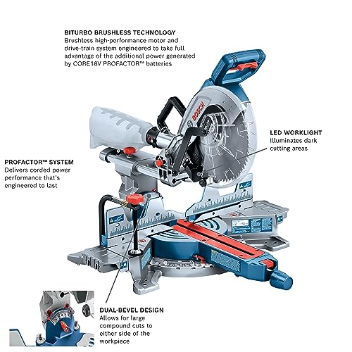 Bosch GCM18V-10SDN Cordless Slide Miter Saw