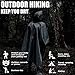 Anyoo Waterproof Rain Poncho Lightweight Reusable Hiking Hooded Coat Jacket for Outdoor Activities