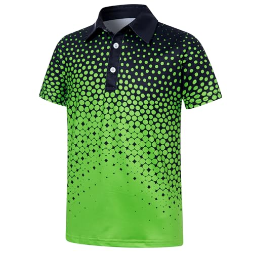 Image of uideazone Boys Polo Shirts Dry Fit Performance Golf Short Sleeve Casual School Uniform Size 5-14