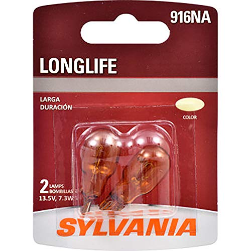 SYLVANIA 916 Long Life Miniature Bulb, (Contains 2 Bulbs)