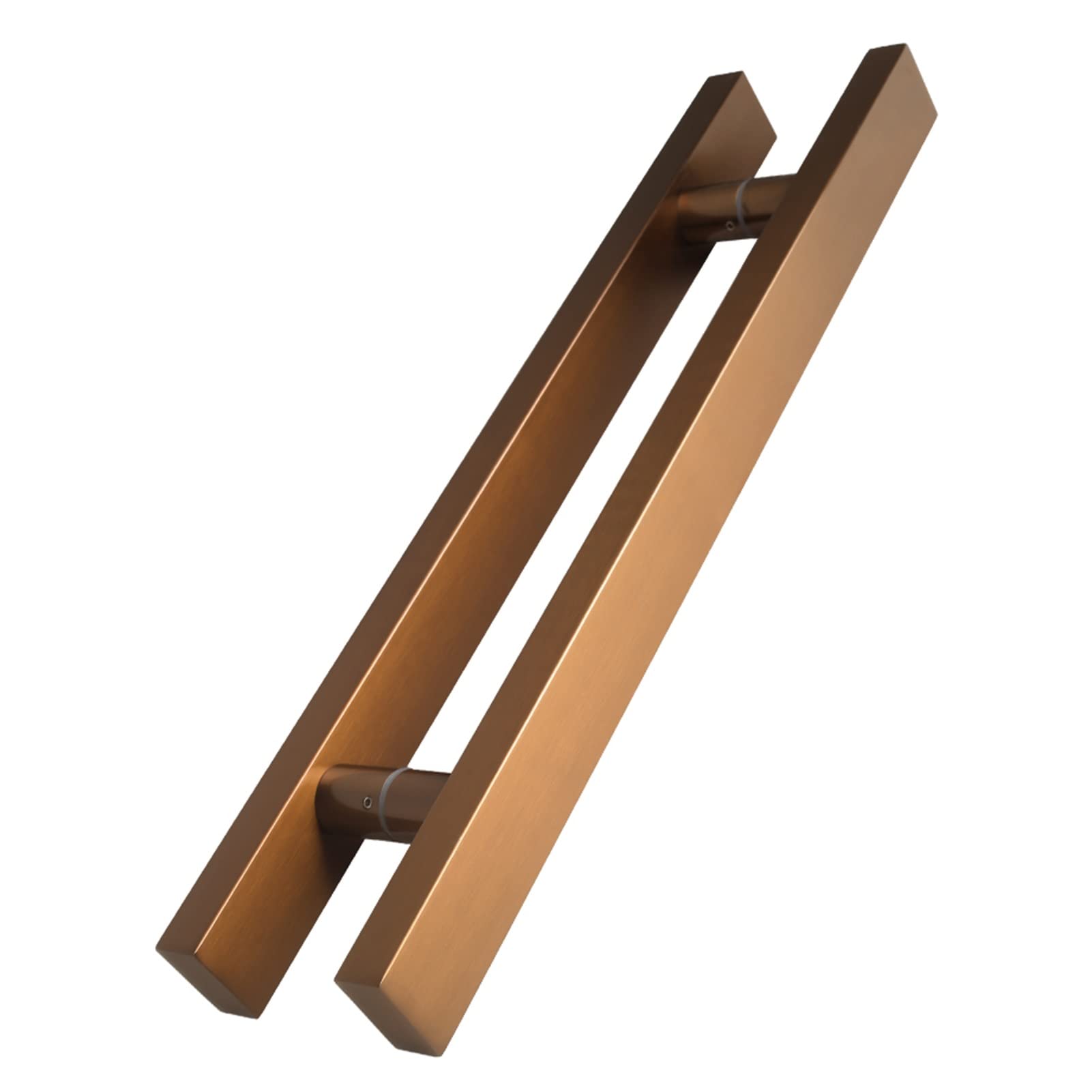 Adgcfkop Rose Gold Shower Door Handle, Door Handle Sliding Door Handle Pull Push,Stainless Steel Hardware Set With Install Fitting Industrial For Interior Exterior Sheds Bathroom(,40Cm/15.7In)