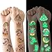 Tatuaggi Temporanei per Bambini, 10 Fogli Luminous Adesivi Tatuaggi Finti, Tatuaggio Set de Temi Unicorno, Ragazzo Ragazza Compleanno Festa Giochi Regalini Giocattoli