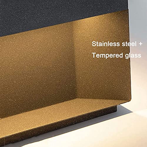 Lampadaire extérieur carré 30 cm avec éclairage LED intégré étanche