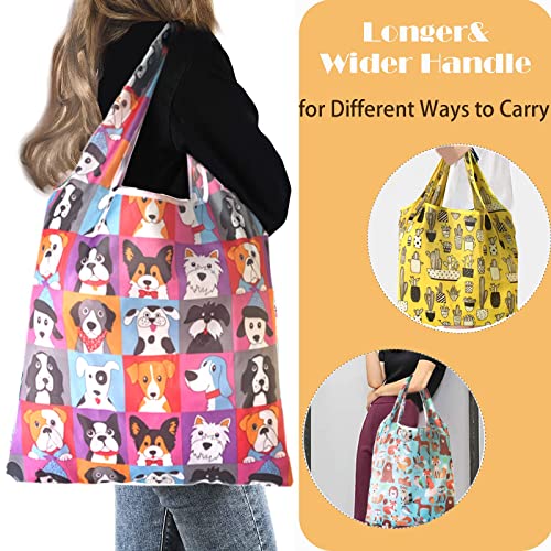 4-Pack-Reusable-Shopping-Bags-for-Groceries-Foldable-Grocery-Bags-Washable-Sturdy-Nylon-Bags