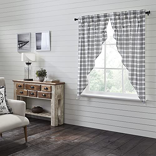 VHC-Brands-Sawyer-Mill-Plaid-Prairie-Short-Panel-Black-63x36x18-Set-of-2 VHC Brands Sawyer Mill Plaid Prairie Short Panel Black 63x36x18 Set of 2