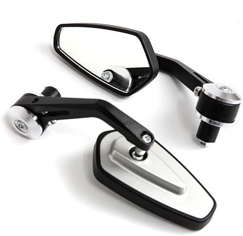 Miniatura 2 de Espejos traseros de extremo de barra de 78 de pulgada de 0.866 in, accesorios de motocicleta, scooters, retrovisor, retrovisor, espejos
