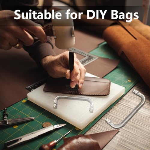 FIHODONE 2 Stück Taschenrahmen Verschluesse U-Förmige 16cm 20cm, Taschenbügel Taschen Verschluss Aluminiumlegierung, taschenbügel Metall für DIY Geldbeutel Handtasche Taschenzubehör