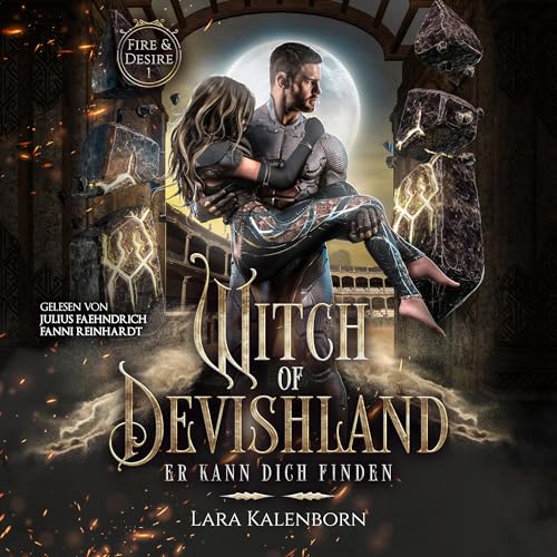 Diseño de la portada del título Witch of Devishland: Er kann dich finden [Witch of Devishland: He Can Find You]