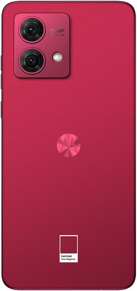 Smartphone Moto G84 5G 8GB RAM Boost* 256GB Viva Magenta - Couro vegano
