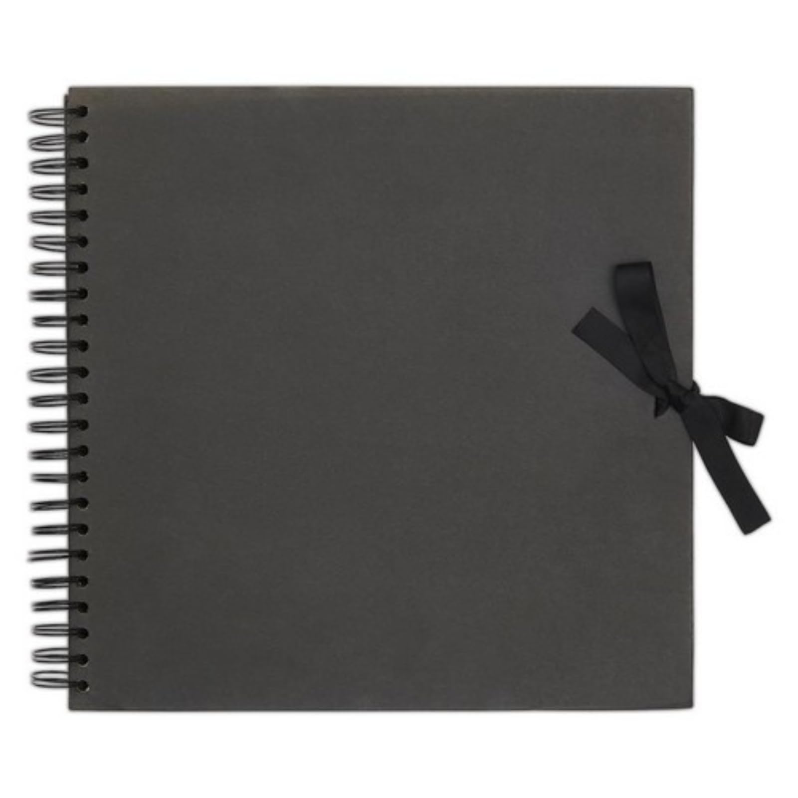 Papermania Scrapbook, Black, 12 x 12", 40 Sheets, Create Your Own Photo Album, Decorate with Scrapbook Accessories, Book, Home Memories, Add Photo Paper, Scrapbook Stickers