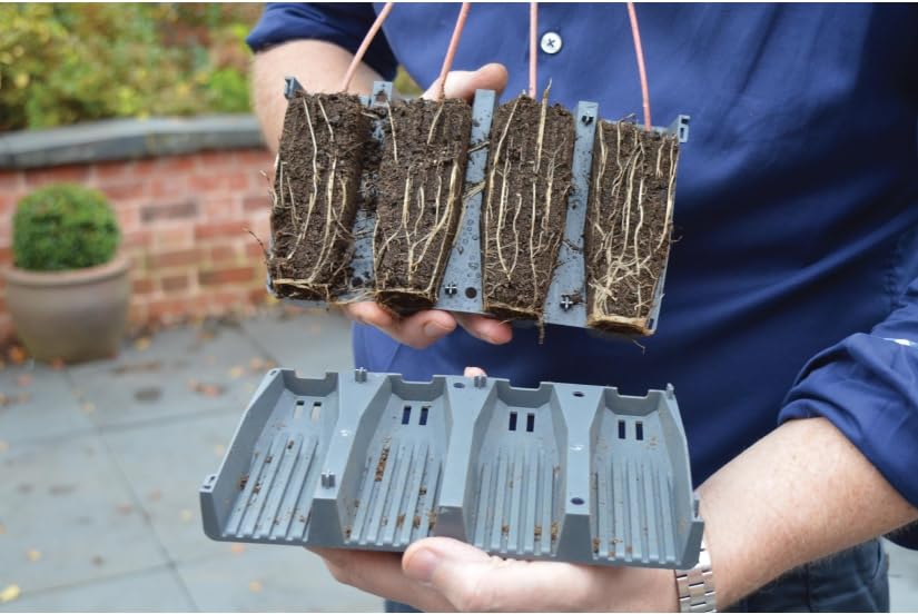 Garden Haven 28 Cell Deep Root Plant Cells 12cm Deep Reusable Root trainer Propagation Plant Germination Made in UK Ideal for all plants with deep root systems such as beans and sweet peas