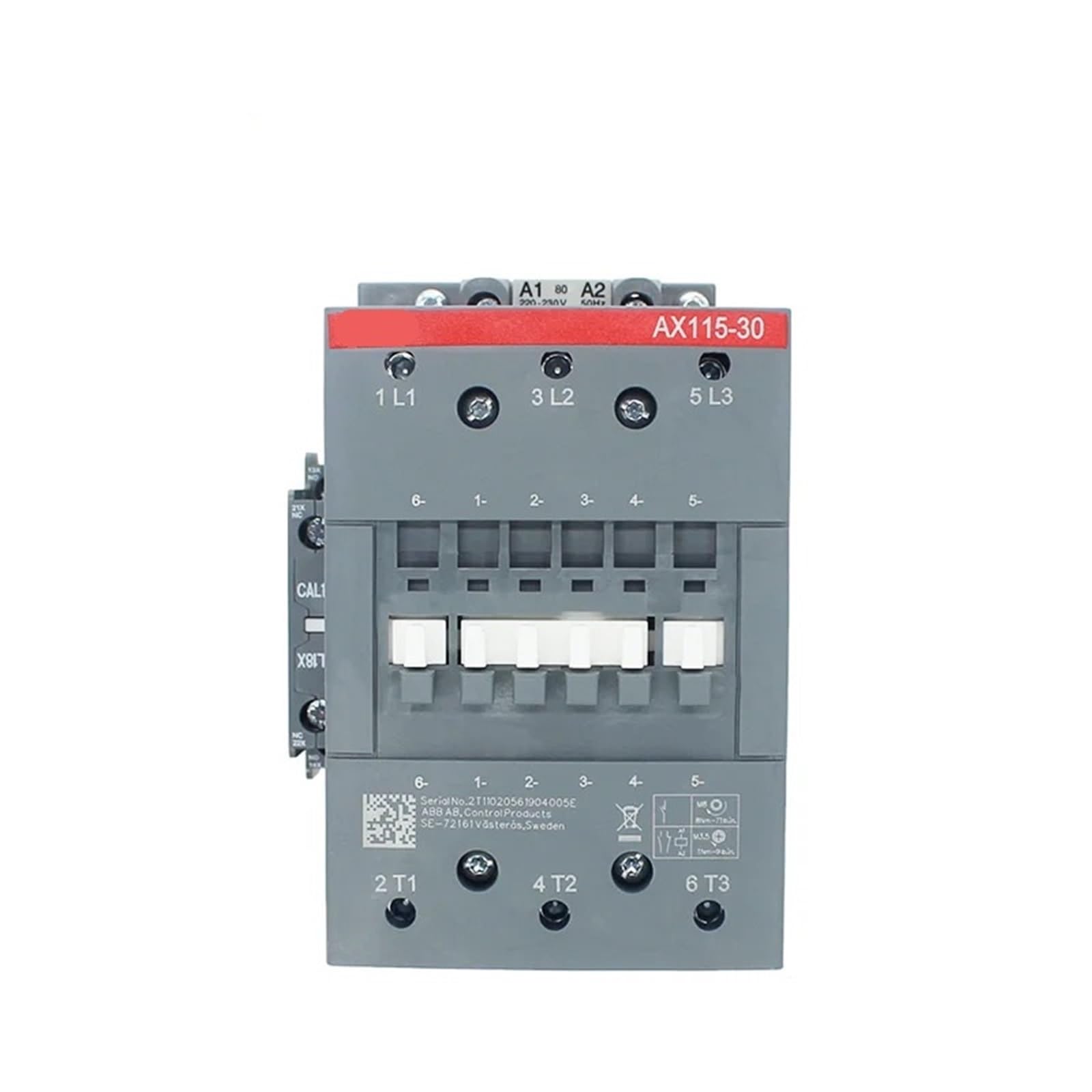 CAAUYXZW AX115-30-11 3-ploe Contactors AX 1NC & 1NO 50HZ/60HZ 24V~440V 115A 1Pcs(AX115-30-11 110V)