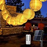 solar lichterkette lampions ★ Effiziente Solarenergie: Solar Lichterkette außen Lampions verwenden hocheffiziente Solarzellen, die Solarenergie in Strom umwandeln und in der integrierten Batterie speichern können. Benötigt keinen zusätzlichen Akku oder Kabel, was bis zu 10 Stunden nach dem vollständigen Aufladen funktioniert. Solarbetrieben, energiesparend und umweltfreundlich.
