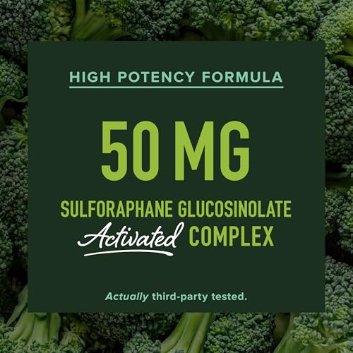 image for SMNutrition 50MG Sulforaphane Supplement from Broccoli Sprouts | NRF2 