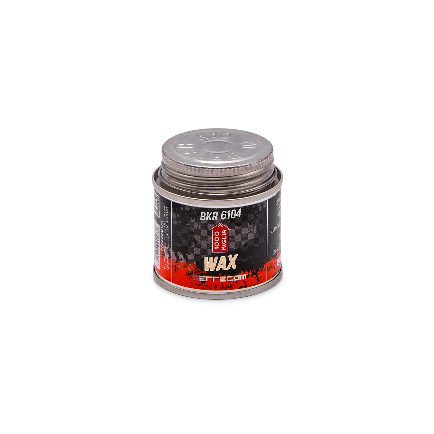 1000 Miglia BKR 6104 DRY Wosk do Łańcucha Rowerowego - 60 ml, Suche Warunki Pogodowe, Pojemnik All-In-One zawiera Pędzelek do aplikacji