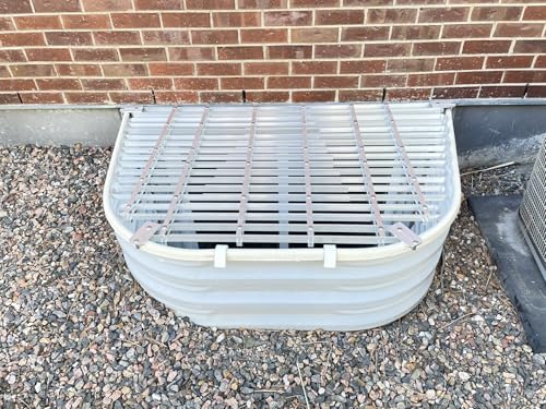 Adjust-A-Grate Window Well Grate - Model L9 - Fits Metal Window Wells with Large Radius Front Corners (34'-37' D) x (45'-60' W)