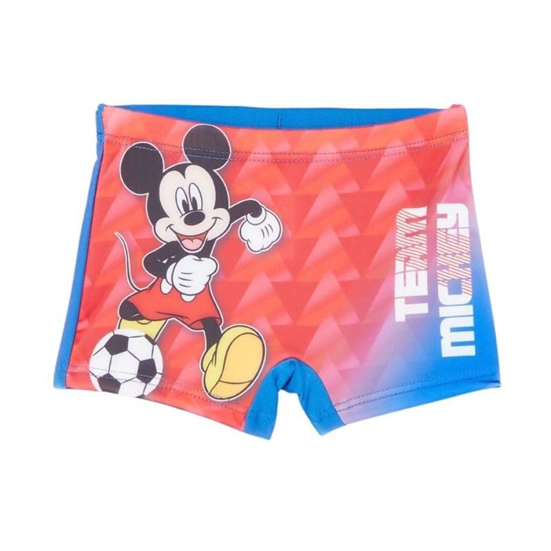Disney Garçon Boxer Garçon Maillot de Bain, Rouge, 8 Ans EU