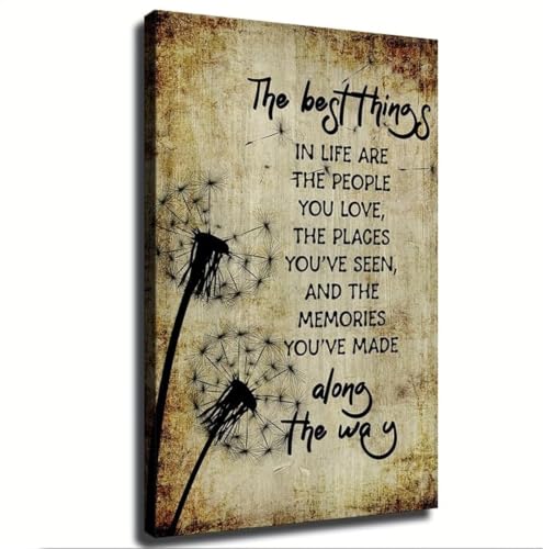 SHANGMAOYO Life Quotes Rustic Farmhouse Poster Wall Art Print for Family Bedroom Home Office SHANGMAOYO(Framed,08x12inch(20x30cm