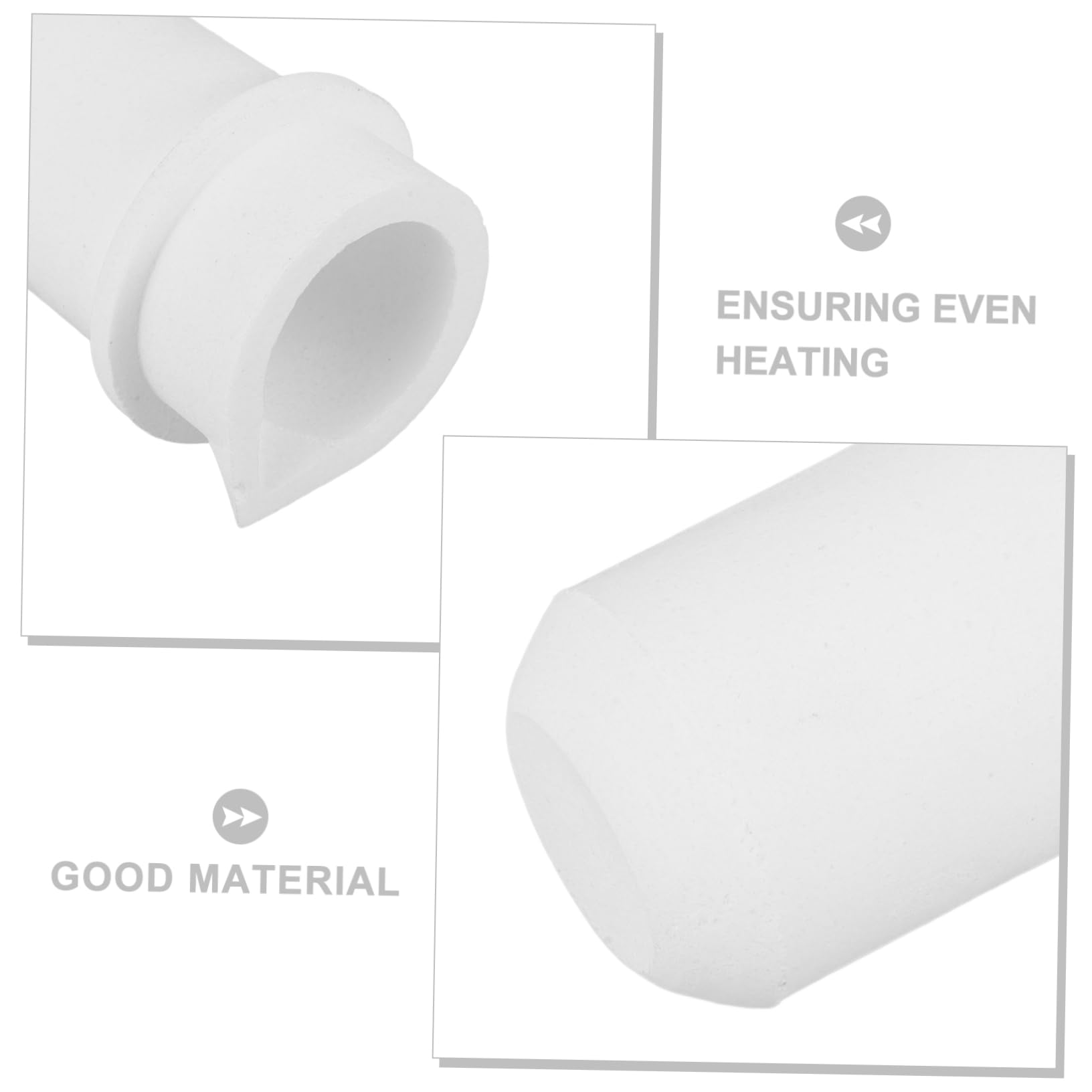 ULTECHNOVO 5piezas Crisol De Cuarzo Para Fundir Metales Tazón Resistente Altas Temperaturas Con Tapa Para Molde De Fusión Para Joyería y Metalurgia