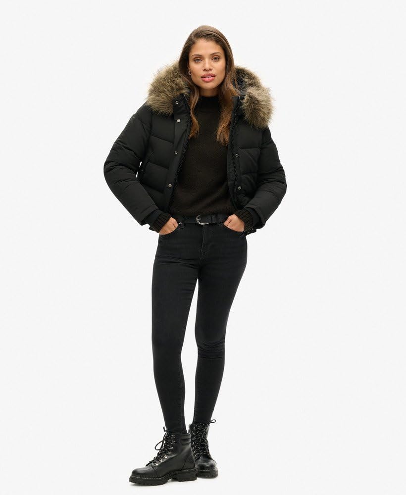 Superdry Damen Everest Kapuzen-Bomberjacke
