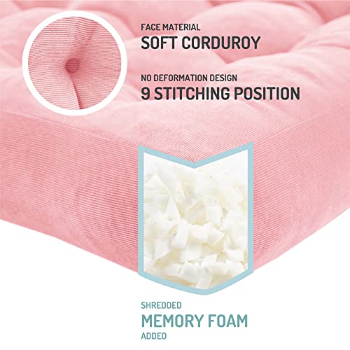 image for Degrees of Comfort Meditation Floor Pillow Pink, Square Large Pillows 