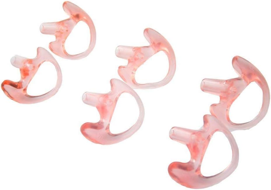 Aweek 3Pcs Universal Replacement Soft Silicone Gel Earplug Earbuds Ear Plugs For Two Way Radio Headset Air Acoustic Earpiece Headset Walkie Talkie Earpiece UV-5R UV-B6 BF-888S UV- B6 UV-B5(Small, Middle and Big)