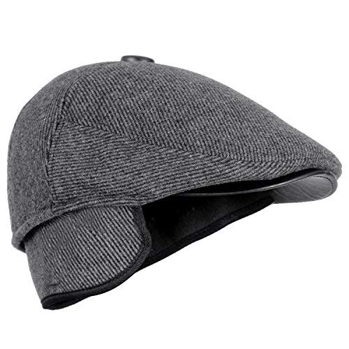 Golf Flat Cap avec Couvercle d'oreille Pliable pour Winters Isoler du Froid Act-019