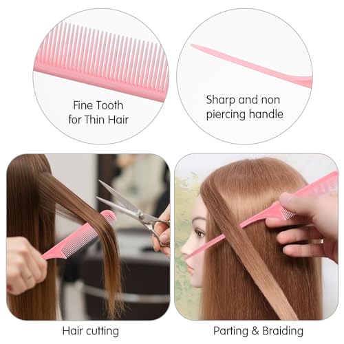 Set de 6 Peines Rosa para Cabello Mabor Profesional miniatura 4