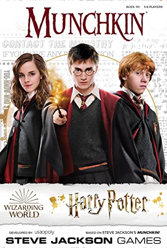 Munchkin Harry Potter Board Game | Officially Licensed Harry Potter Gift | Collectible Steve Jackson