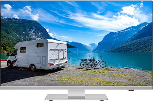 REFLEXION LDDX22IBT Smart LED Fernseher, LG webOSHub, 55 cm/22 Zoll, Rahmenloser Wohnwagen/Wohnmobil/Camping/Caravan/Boot/LKW TV, Slimline, 12/24/230 Volt, Full HD, Triple Tuner, Bluetooth, WLAN