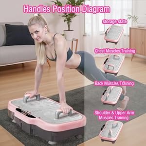 Vibrationplateexercisemachinevibratefitnessplatformforweightloss120speedswholebodyworkoutequipmentwithresistancebandshandlesforwomenmenhomesportgym Urban Country Home Decor Vibration plate exercise machine vibrate fitness platform for weight loss 120 speeds whole body workout equipment with resistance bands handles for women men home sport gym urban country home decor
