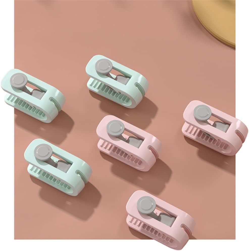 6pcs Accessories Needless Bed Sheet Quilt Fixing Clip Ho Buckle Bedroom Elastic Blanket Anti Slip (Color : Green, Size : One Size) (One Size)
