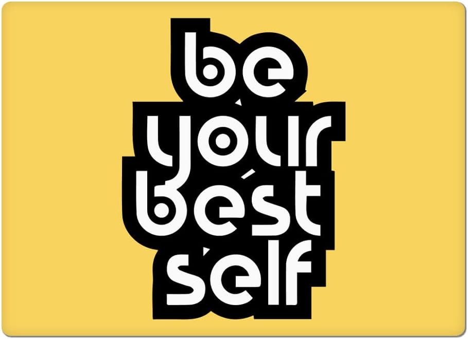 Be Your Best Self Car Magnet 2 PCS - Quotes Car Magnet - Cool Design Sticker