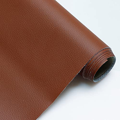 Faux cuir tissu soft mince curry clair facile à coudre à la machine - 2