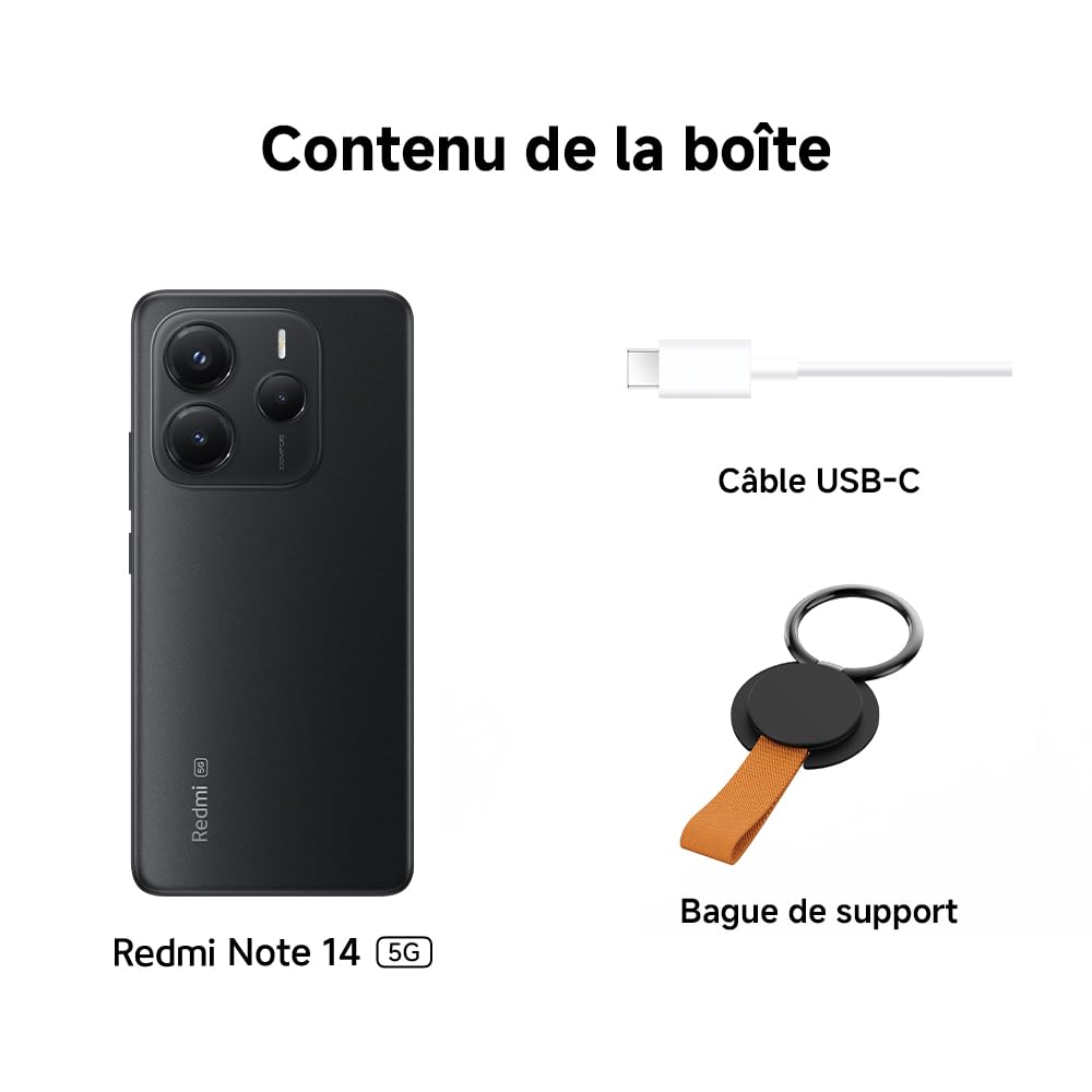 XIAOMI Smartfon Redmi Note 14 5G, 8+256 GB, zielony, system kamer IA 108 MP, bateria 5110 mAh, ekran do pielęgnacji oczu 120 Hz, funkcje sztucznej inteligencji (ładowarka nie jest dołączona) (wersja