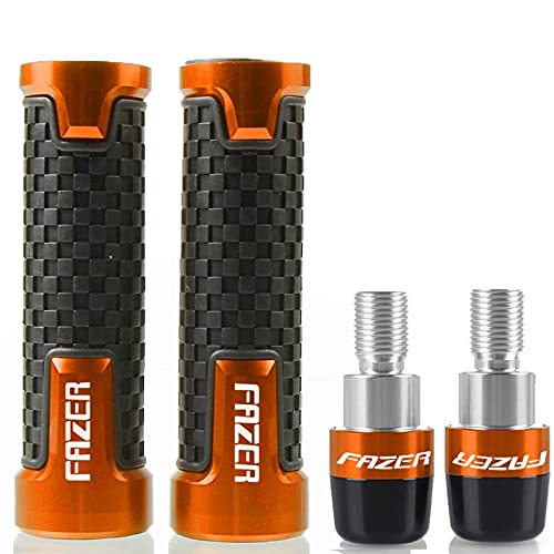 Puños manillar motocicleta Yamaha FZX700 Fazer deslizadores naranja 2