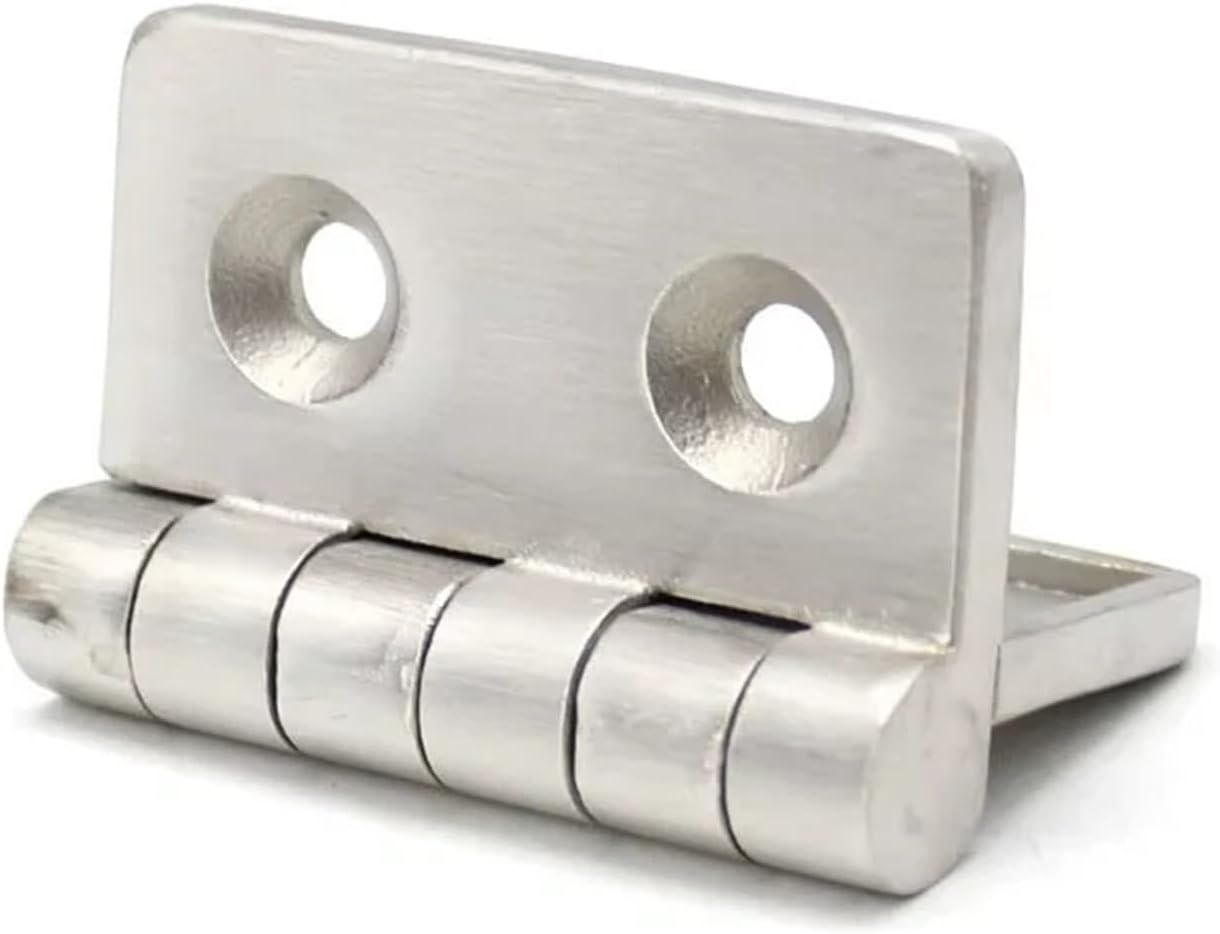 304 Stainless Steel Heavy-Duty Hinge 6-Section Bearing Thickened and Foldable Design Suitable 1Pcs(51x40x4.3mm)