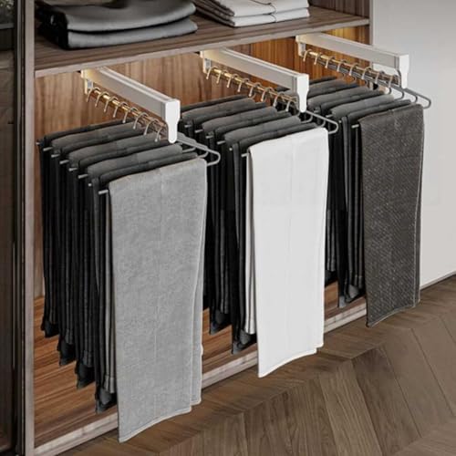 Cintre extensible réglable de 30 à 60 cm avec support pantalons amovible - 4