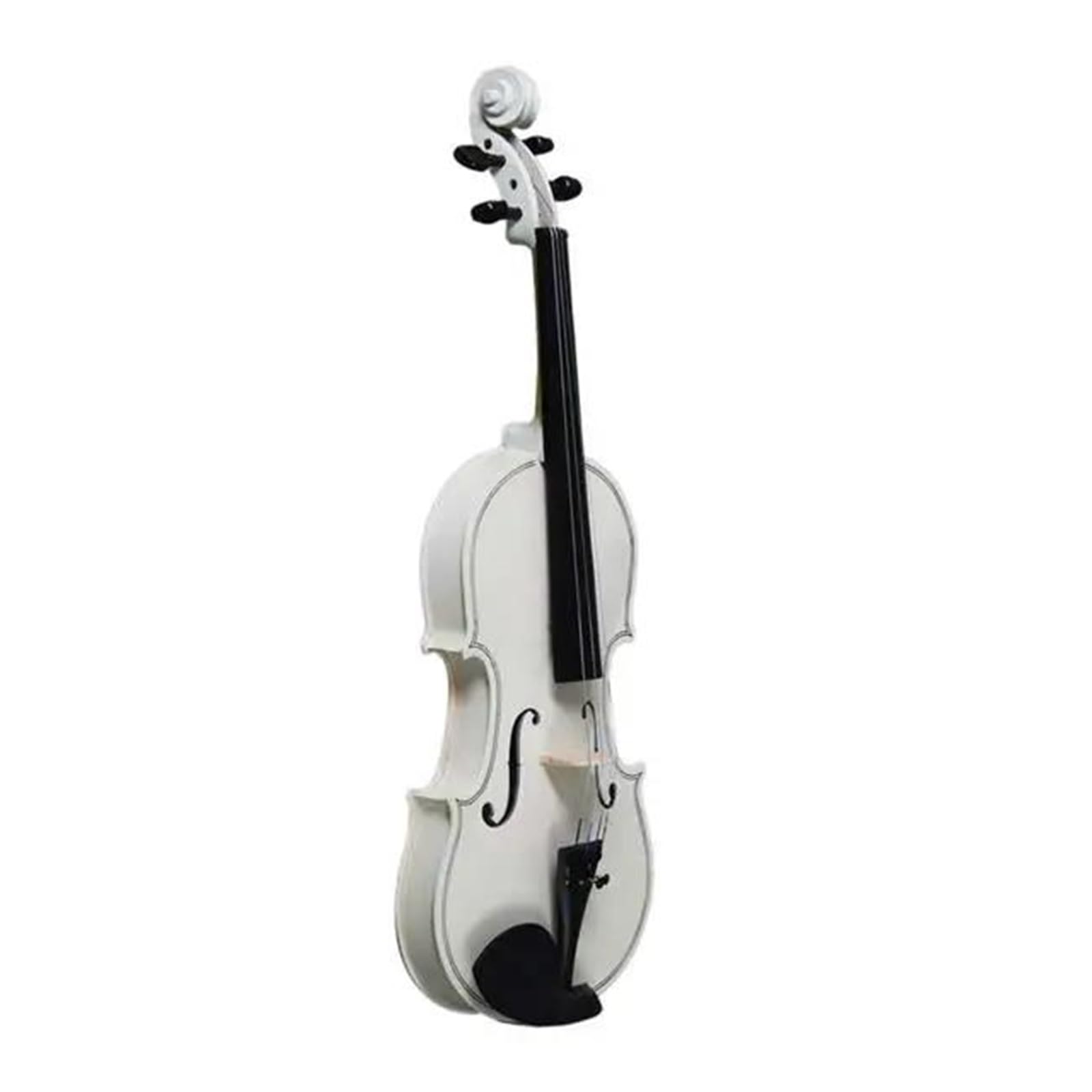 Violín Acústico 4/4 Con Estuche Y Arco Blanco Instrumento De Violín