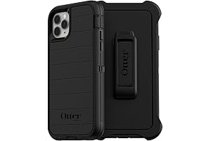 iPhone 11 Pro Max Defender Series Case - BLACK & Durable with Kickstand