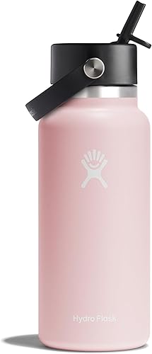 Miniatura 61 de Hydro Flask Botella de agua – Acero inoxidable aislado – Tapa flexible con popote de boca ancha, antiderrames, a prueba de fugas y recargable en 32