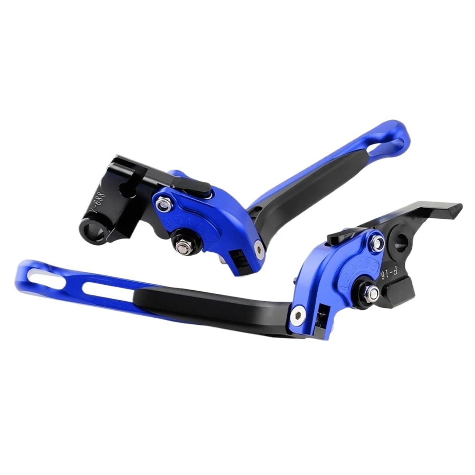 Kkmnaif Extend Blue Black Handlebar Brake Clutch Lever Foldable Extendable For Xl750 Transalp 750 Cb750 Hornet 750 2023-2024 Motorbike Brake Clutch