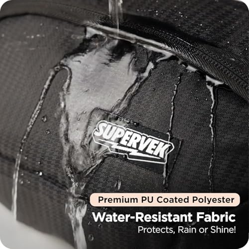 Supervek Mini Lightweight Water-Resistant Fanny Pack For Women & Men -Black - image 4