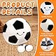 WDKXCN Plüsch Fußball Spielzeug, 25cm Fußball Plüschtier Spielzeug, 3D Fußball Kuscheltier, Fußball Plüschkissen, Fußball Kissen Weich Flauschig für Fußball Liebhaber und Jungen Mädchen