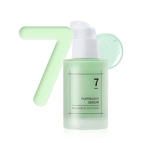 Miniatura 1 de numbuzin No.7 Suero calmante verde suave  Piel propensa al acné, enrojecimiento sensible, centella asiática, té verde, gel ligero, noni  Cuidado