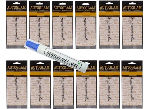 Tyler Candles Autoglam Auto Air Freshener - Sample All 12 scents (Bless your heart, Cowboy, Diva, Fleur de lis, French market, High maintenance, Icon, Kathina, Limelight, Platinum, Trophy, Wishlist)