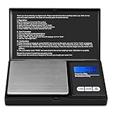 Ascher Digital Pocket Scale, 200g/0.01g Mini Scale 6 Units, LCD Backlit Display, Auto Off, Digital Grams Scale, Food Scale, Jewelry Scale (Battery Included )